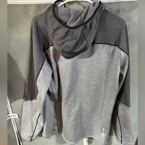 Llbean athletic wear quarter zip hooded sweatshirt